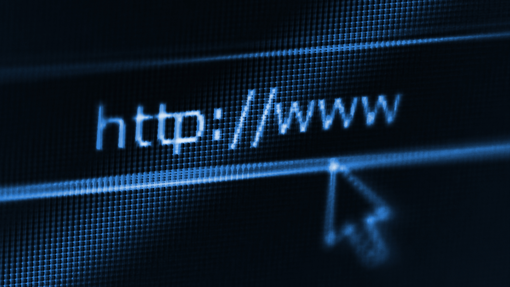 A stylized detail shot of a web browser address bar